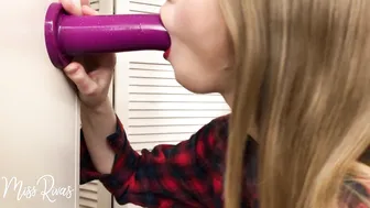 MissRivas cute chick jerks both holes