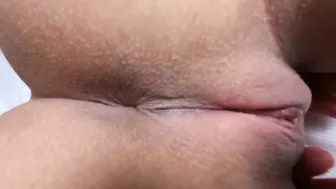 MaryCandy adorable female fingers her anus