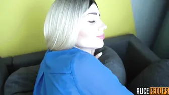 Alice Redlips slutty bitch masturbates cunt
