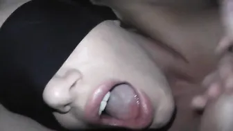 blindfolded and fucked in the mouth