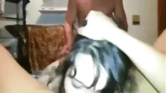 finished on the face of his wife and her friend