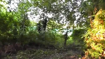 masturbated and finished on the face in the park