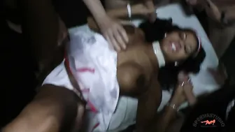 black woman fucks in two trunks