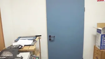 see sex in the office with a blonde colleague
