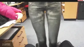 see sex in the office with a blonde colleague