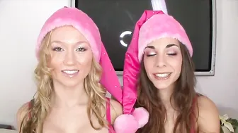 a man fucks two whores in his mouth and a walk