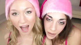 a man fucks two whores in his mouth and a walk