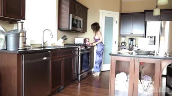 mom in the kitchen