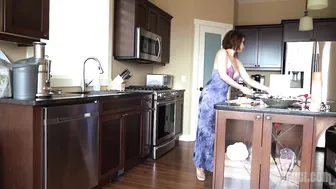 mom in the kitchen