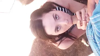 blowjob in the street when people with sperm