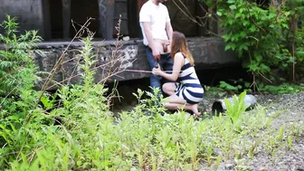 blowjob in a crowded place