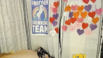 mightyemelia Black-haired curl plays with sex toy