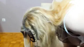 justahornywife jerking off and cums