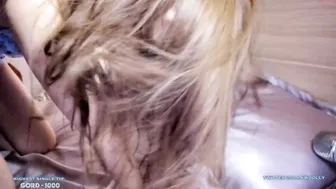 jillikins babe caresses shaved pussy