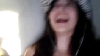 juliejoint petite hottie passionately jerks off her cunt