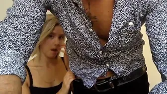 itshimwatchout big boobed bitch licks dildo