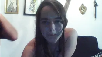 idkfuckme1222 hot slut caresses big tits