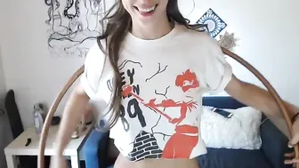 highfrequency cute bitch gently fingering pussy
