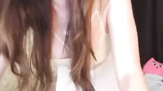 jenny_dove redhead female caresses big tits