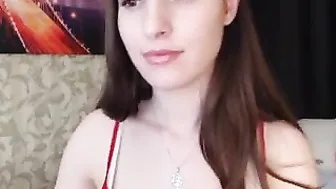 jenny_dove black-haired young lady in stockings masturbates her shaved pussy