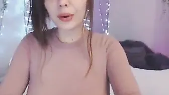 ivyontheqt cute slut jumps on a dildo