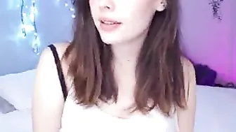 ivyontheqt sweet lady caresses rubber penis