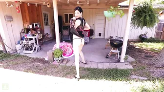 Keri Berry  cute brunette caresses her charms