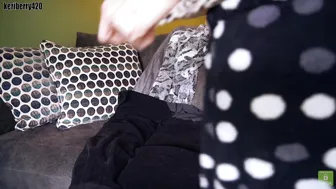 Keri Berry  hot brunette girl gently masturbates cunt