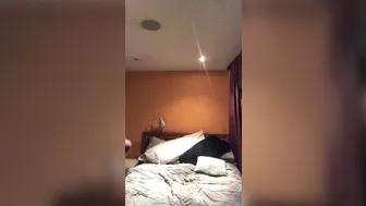 diversestacey gorgeous brunette girl passionately sucks dildo