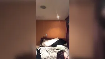 diversestacey gorgeous brunette girl passionately sucks dildo