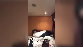 diversestacey gorgeous brunette girl passionately sucks dildo