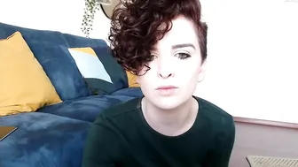 missalexthorn busty  cam girl  caresses her lips.