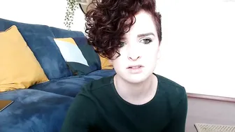 missalexthorn busty  cam girl  caresses her lips.