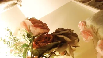myassistant blonde slut caresses shaved cunt