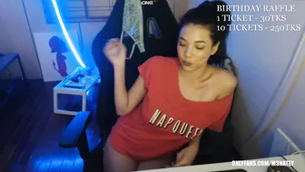 msnatey harsh woman caresses her breasts