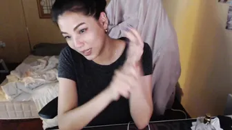 msnatey sexy mare caresses her nipples