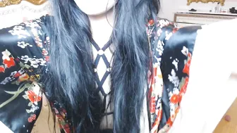 korean_soup luxurious blonde straddled sex toy