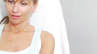 lady_ada tiny in a mask caresses the vagina
