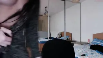 lonelyst4r gorgeous chick licks phallus and pulls pussy