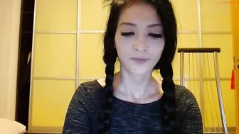 lonelyst4r blissful devil caresses shaved vagina