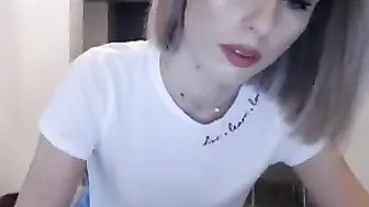 missspicy classy chick strips and caresses her cunt