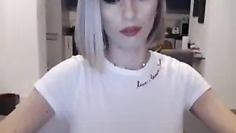 missspicy classy chick strips and caresses her cunt