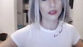missspicy classy chick strips and caresses her cunt