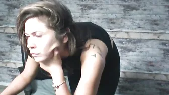 naiadde big boobed babe dancing striptease