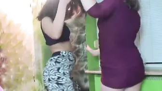 naiadde beautiful model caresses big tits