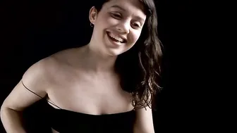mindvoiding busty young lady caresses shaved cunt