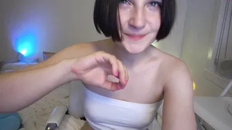 miacalvin69 cute passion pulls the cap with his fingers