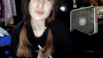 miss__peaches puts on bra bitch