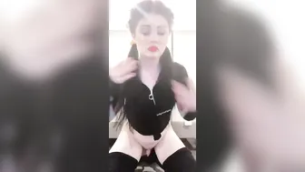 Retweet attractive bitch fucks her cap