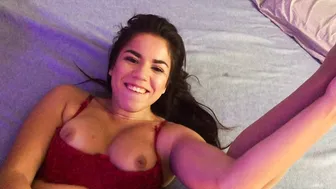 Monica Sage hot lady plants hand in anus